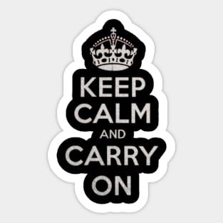 Keep Calm and Carry On Sticker